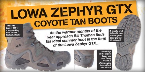 Bill Thomas & LOWA Zephyr Boots in the latest Gunmart Magazine Article