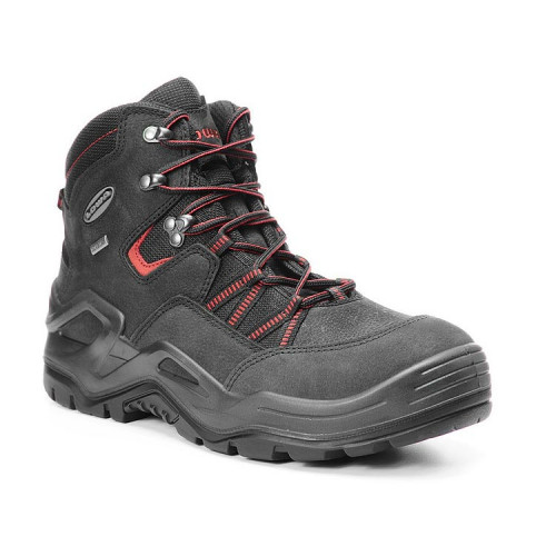 Boreas safety boots on a white background
